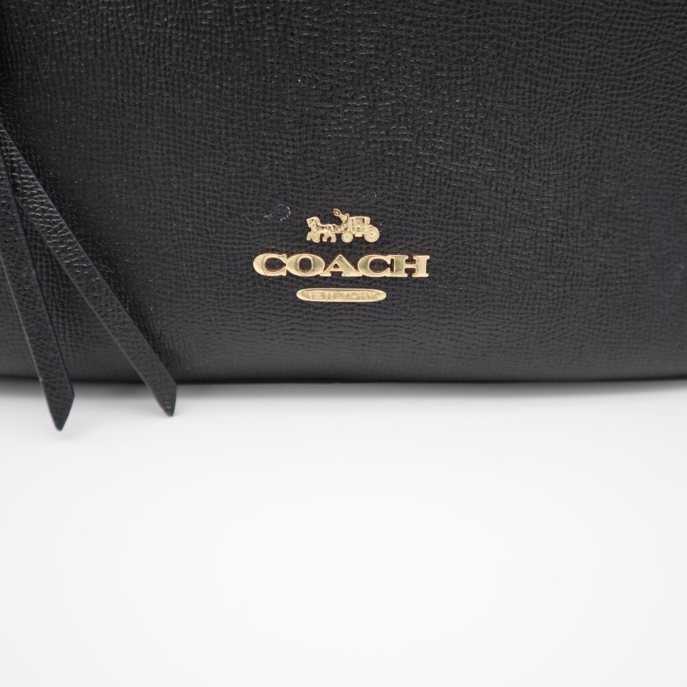 Authentic Black Coach Mini Backpack Adjustable St… - image 7